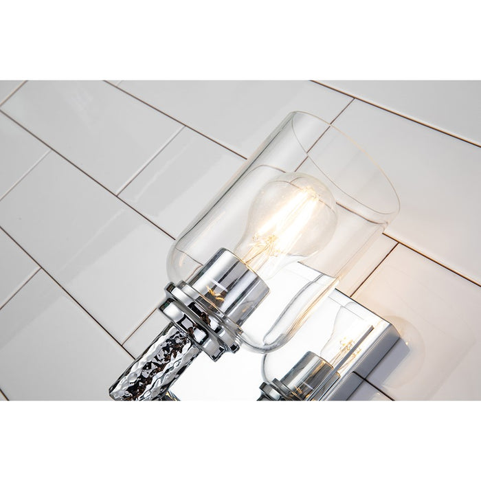 Lucas McKearn Rampart 1 Light Wall Sconce, Polished Chrome