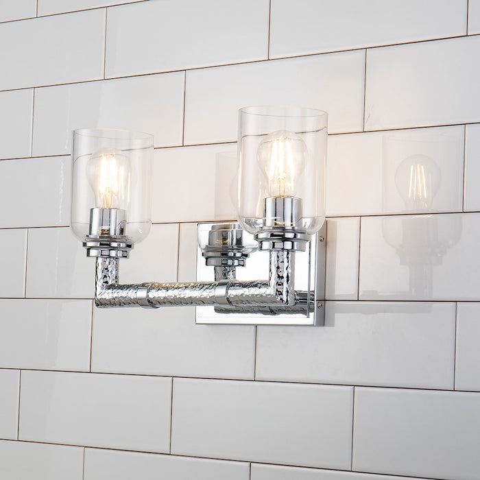 Lucas McKearn Rampart 2 Light Bath/Vanity, Polished Chrome
