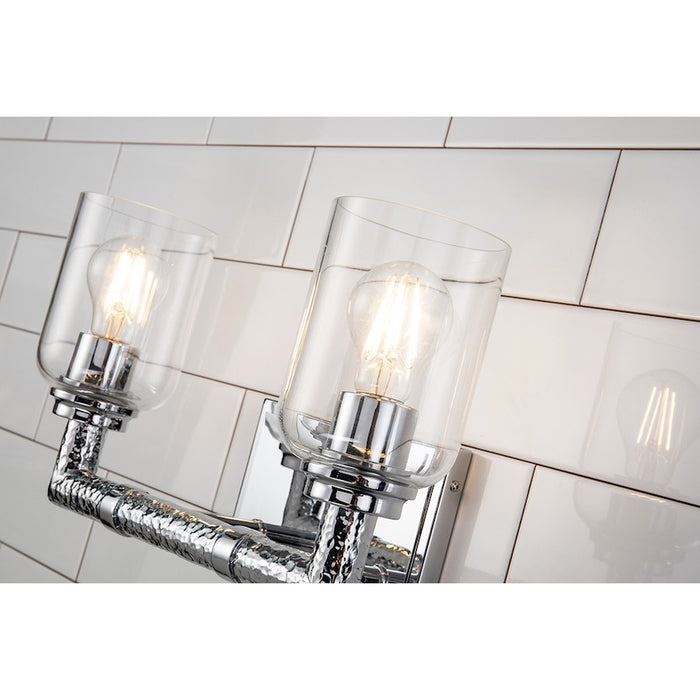 Lucas McKearn Rampart 2 Light Bath/Vanity, Polished Chrome