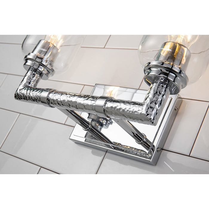 Lucas McKearn Rampart 2 Light Bath/Vanity, Polished Chrome