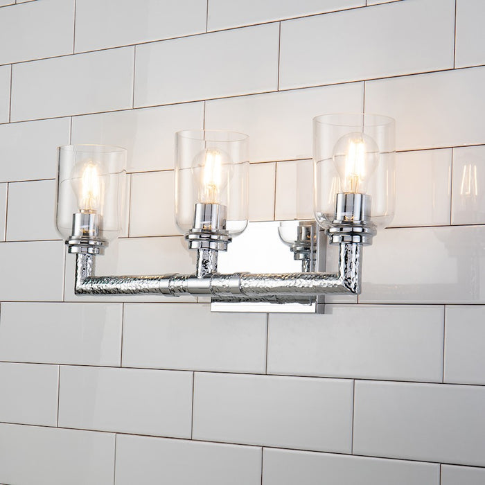 Lucas McKearn Rampart 3 Light Bath/Vanity, Polished Chrome
