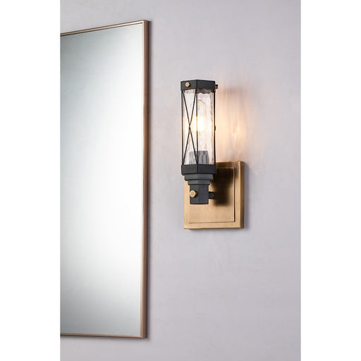 Lucas McKearn Abbey 1Lt Wall Sconce, Weather Zinc/Brass