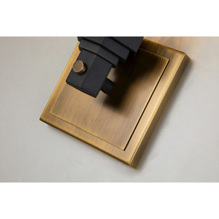 Lucas McKearn Abbey 1Lt Wall Sconce, Weather Zinc/Brass
