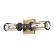 Lucas McKearn Abbey 2Lt Wall Sconce, Weather Zinc/Brass - BB81000ATB-2-19