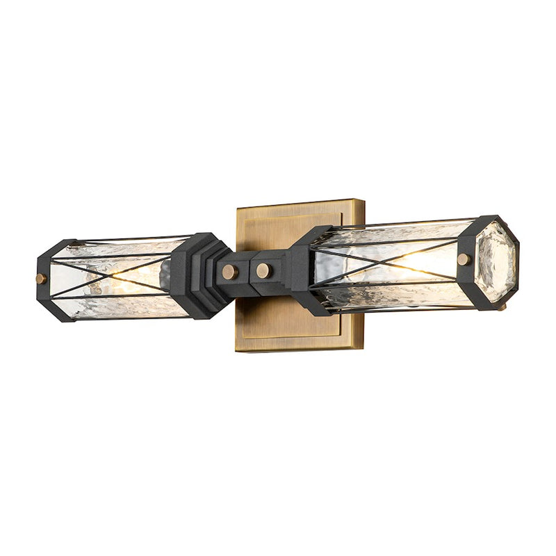 Lucas McKearn Abbey 2Lt Wall Sconce, Weather Zinc/Brass - BB81000ATB-2-19