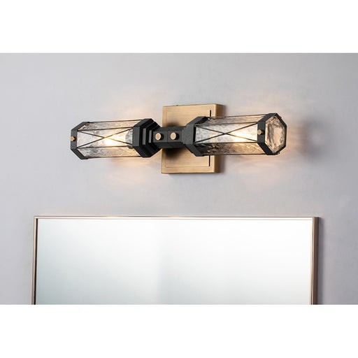 Lucas McKearn Abbey 2Lt Wall Sconce, Weather Zinc/Brass