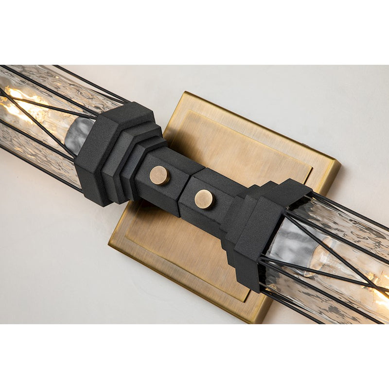 Lucas McKearn Abbey 2Lt Wall Sconce, Weather Zinc/Brass