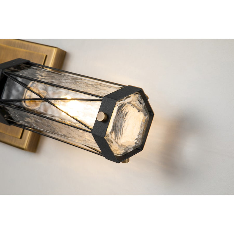 Lucas McKearn Abbey 2Lt Wall Sconce, Weather Zinc/Brass