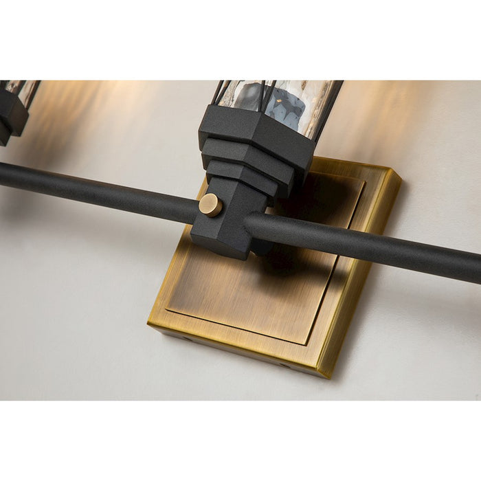 Lucas McKearn Abbey 3Lt Wall Sconce, Weather Zinc/Brass