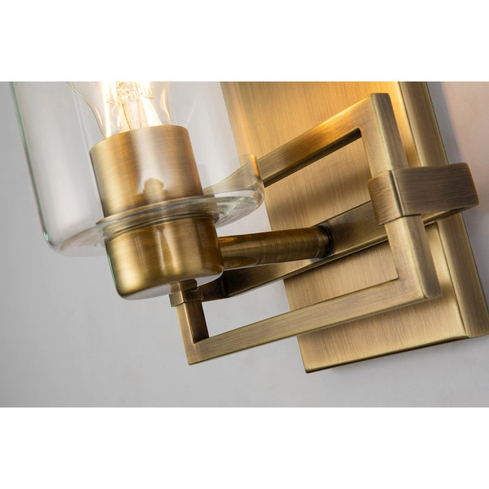 Lucas McKearn Estes 1 Light Wall Sconce, Antique Brass