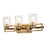 Lucas McKearn Estes 3 Light Bath/Vanity, Antique Brass - BB90117ATB-3