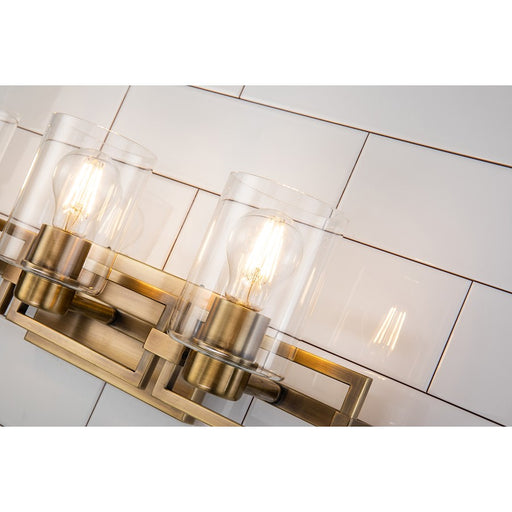 Lucas McKearn Estes 3 Light Bath/Vanity, Antique Brass