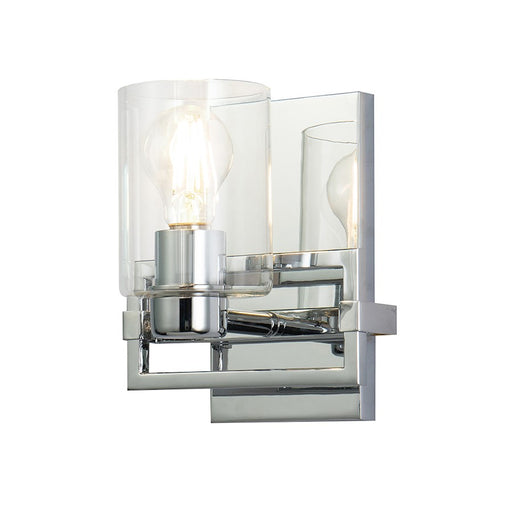 Lucas McKearn Estes 1 Light Wall Sconce, Polished Chrome - BB90117PC-1