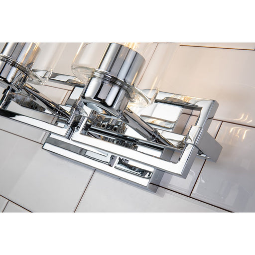 Lucas McKearn Estes 2 Light Bath/Vanity, Polished Chrome