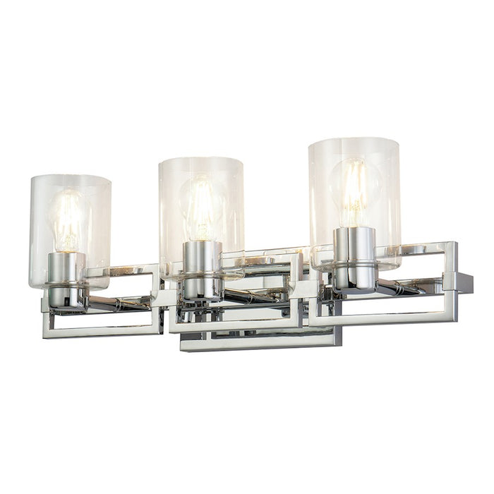 Lucas McKearn Estes 3 Light Bath/Vanity, Polished Chrome - BB90117PC-3