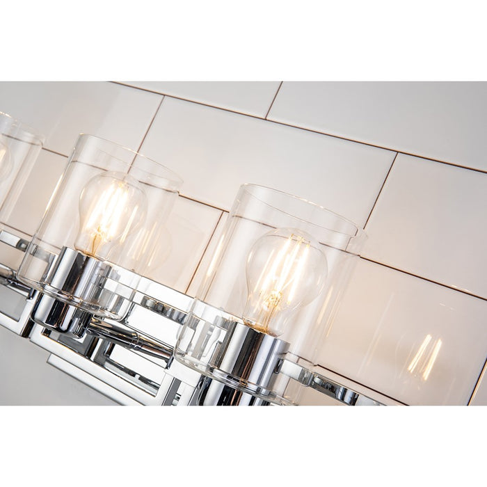 Lucas McKearn Estes 3 Light Bath/Vanity, Polished Chrome