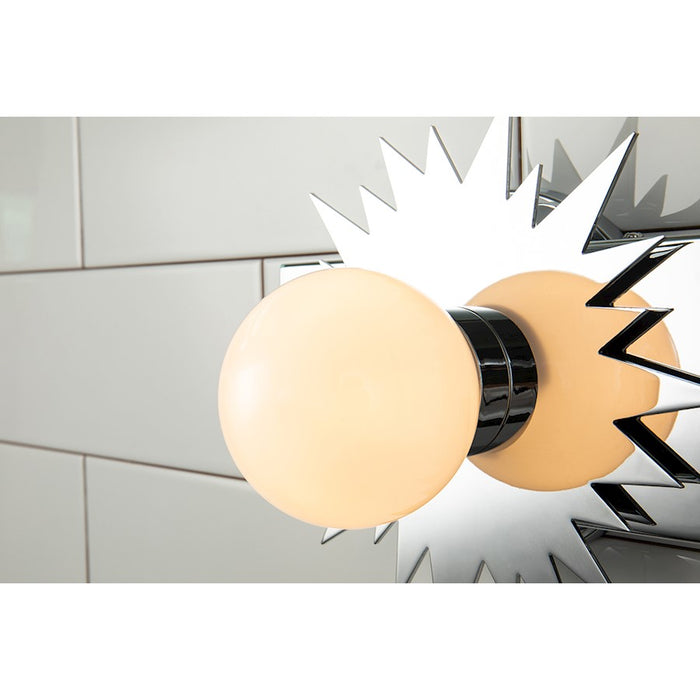 Lucas McKearn Soleil 1 Light Wall Sconce, Polished Chrome