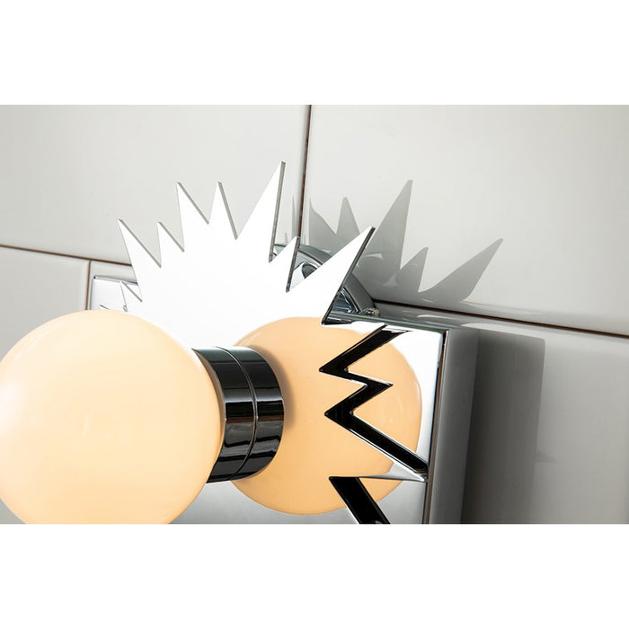 Lucas McKearn Soleil 1 Light Wall Sconce, Polished Chrome