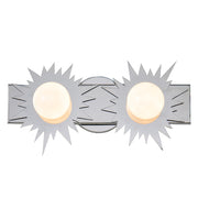 Lucas McKearn Soleil 2 Light Bath/Vanity, Polished Chrome - BB90417PC-2