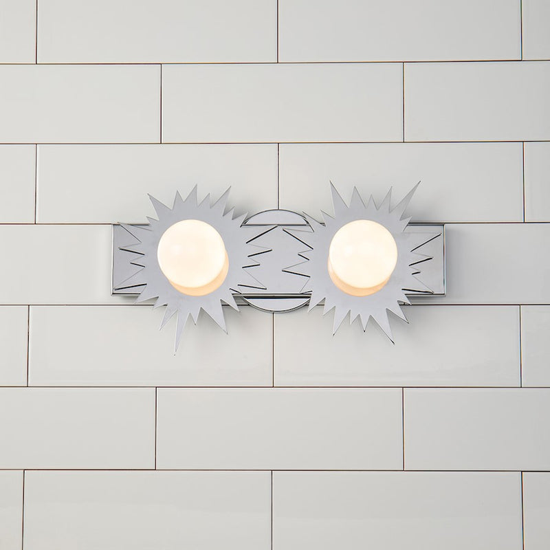 Lucas McKearn Soleil 2 Light Bath/Vanity, Polished Chrome