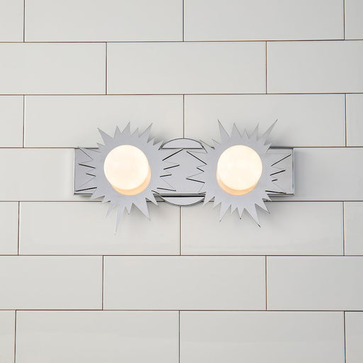Lucas McKearn Soleil 2 Light Bath/Vanity, Polished Chrome