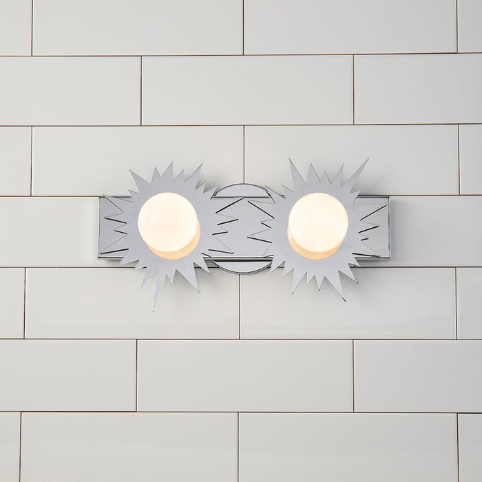 Lucas McKearn Soleil 2 Light Bath/Vanity, Polished Chrome