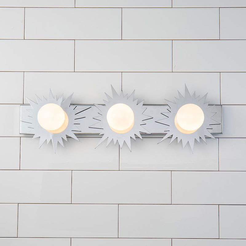 Lucas McKearn Soleil 3 Light Bath/Vanity, Polished Chrome