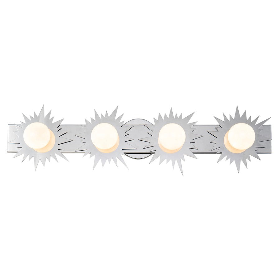 Lucas McKearn Soleil 4 Light Bath/Vanity, Polished Chrome - BB90417PC-4