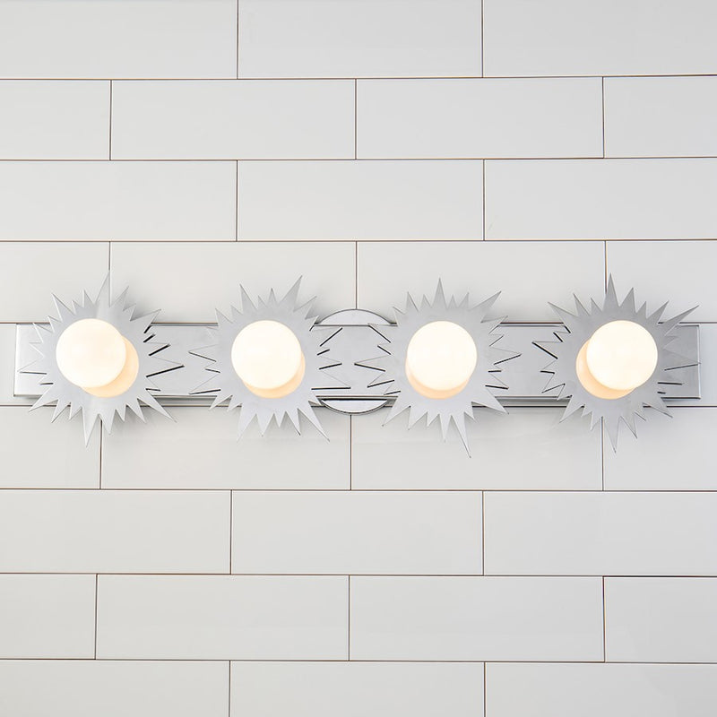 Lucas McKearn Soleil 4 Light Bath/Vanity, Polished Chrome