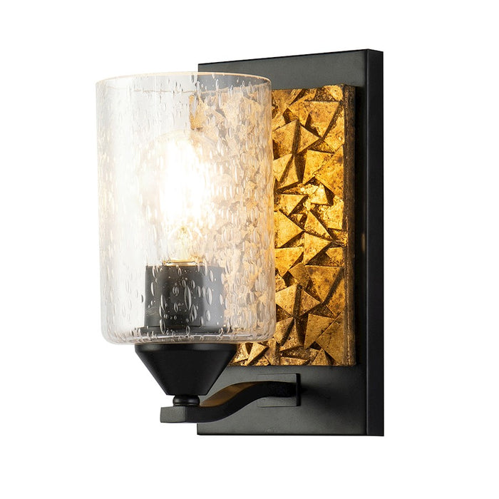 Lucas McKearn Bocage 1 Light Wall Sconce, Matte Black/Gold - BB90586MB-1B1G