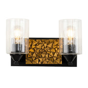 Lucas McKearn Bocage 2 Light Bath/Vanity, Matte Black/Gold - BB90586MB-2B1G
