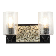 Lucas McKearn Bocage 2 Light Bath/Vanity, Matte Black/Silver - BB90586MB-2B1S