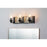Lucas McKearn Bocage 3 Light Bath/Vanity, Matte Black/Silver