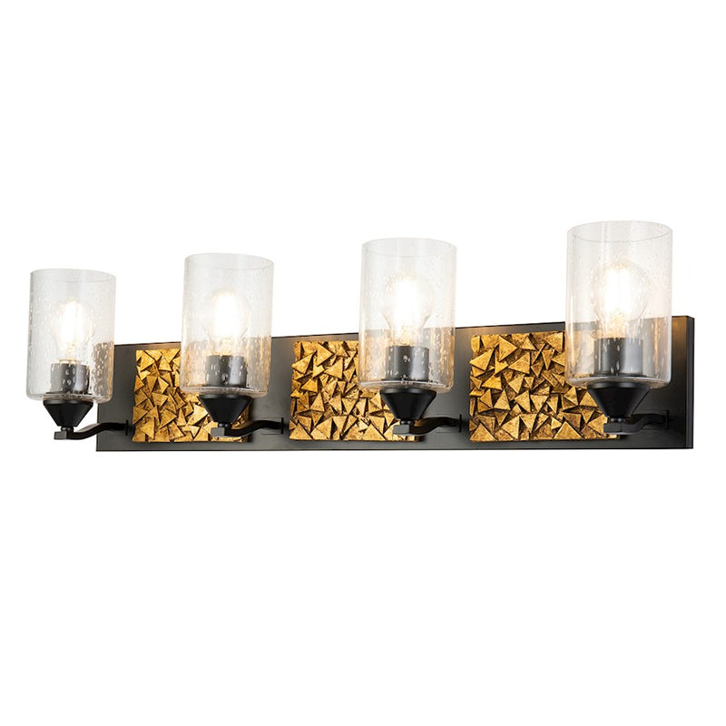Lucas McKearn Bocage 4 Light Bath/Vanity, Matte Black/Gold - BB90586MB-4B1G