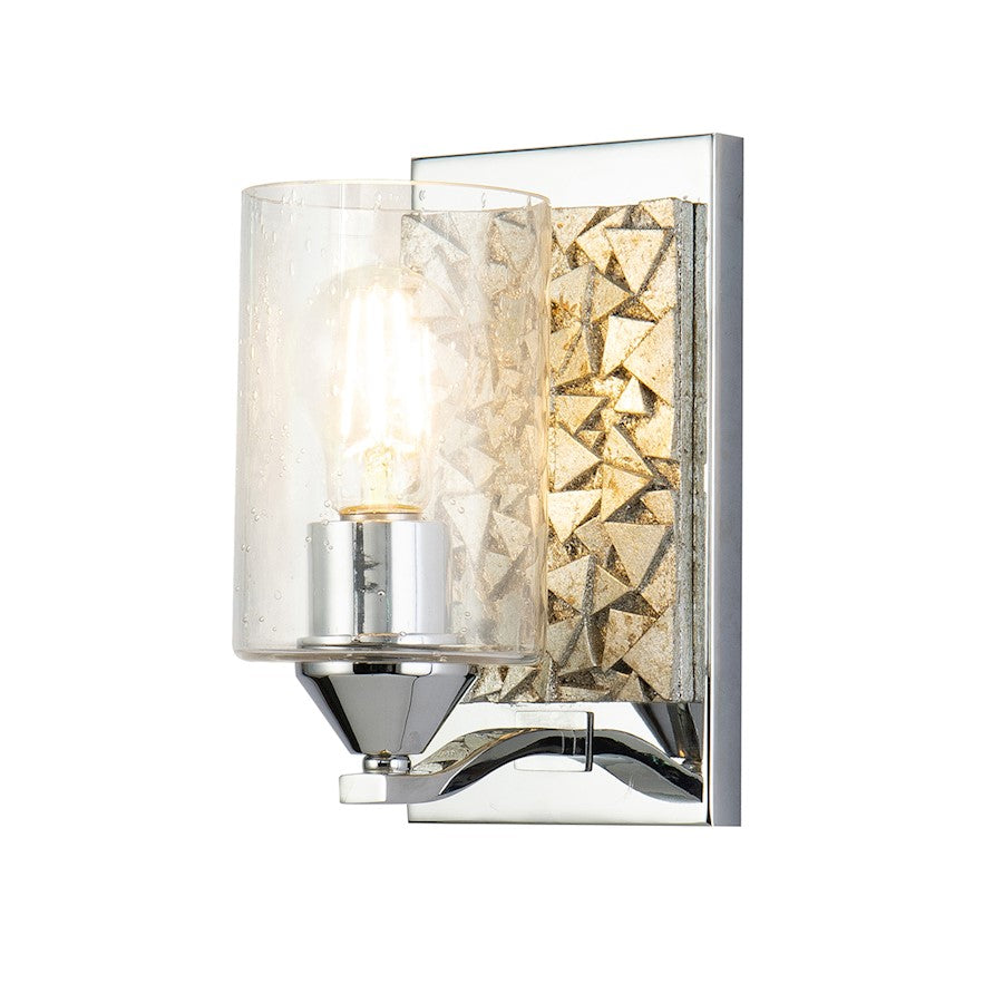 Lucas McKearn Bocage 1Lt Wall Sconce, Polished Chrome/Silver - BB90586PC-1B1S