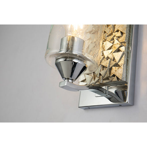 Lucas McKearn Bocage 1Lt Wall Sconce, Polished Chrome/Silver