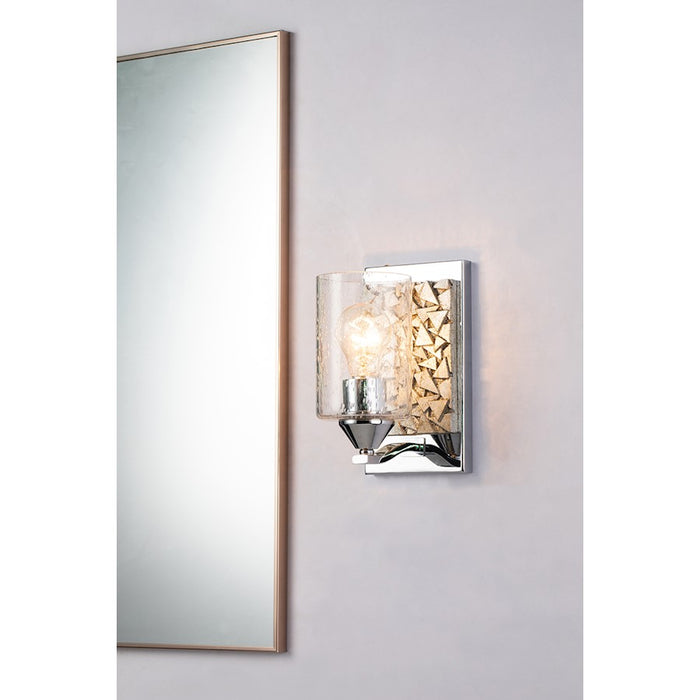 Lucas McKearn Bocage 1Lt Wall Sconce, Polished Chrome/Silver