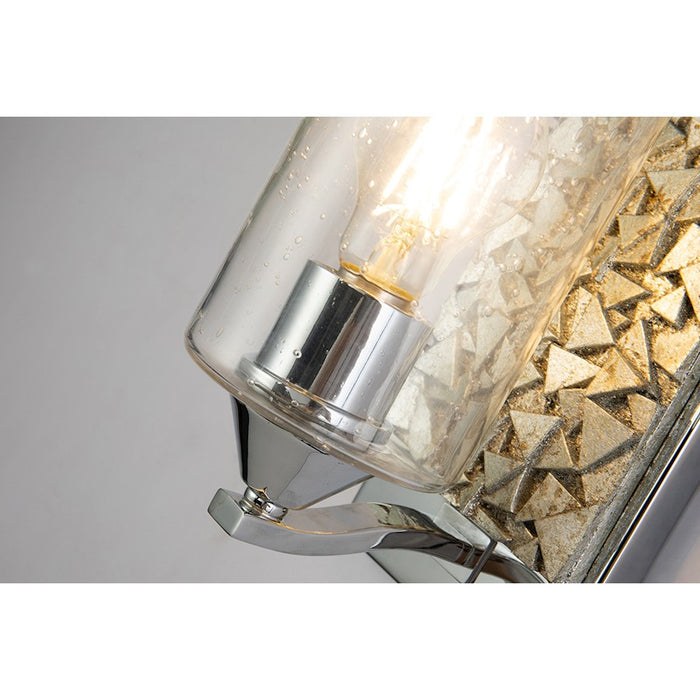 Lucas McKearn Bocage 1Lt Wall Sconce, Polished Chrome/Silver