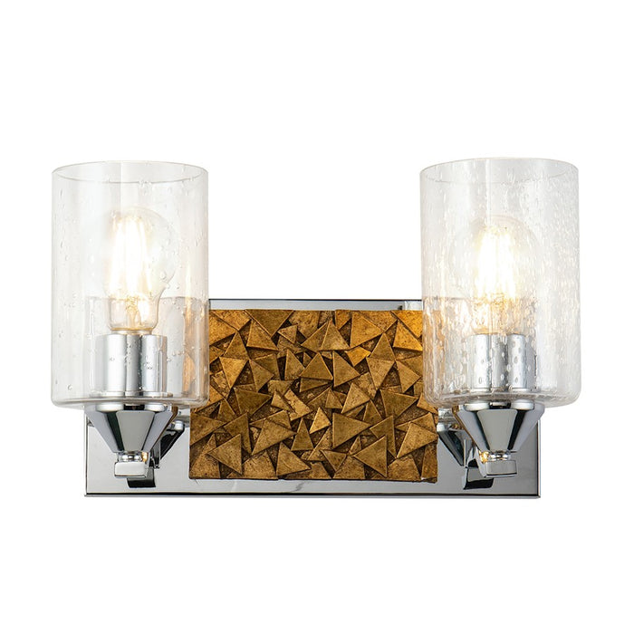 Lucas McKearn Bocage 2 Light Bath/Vanity, Polished Chrome/Gold - BB90586PC-2B1G
