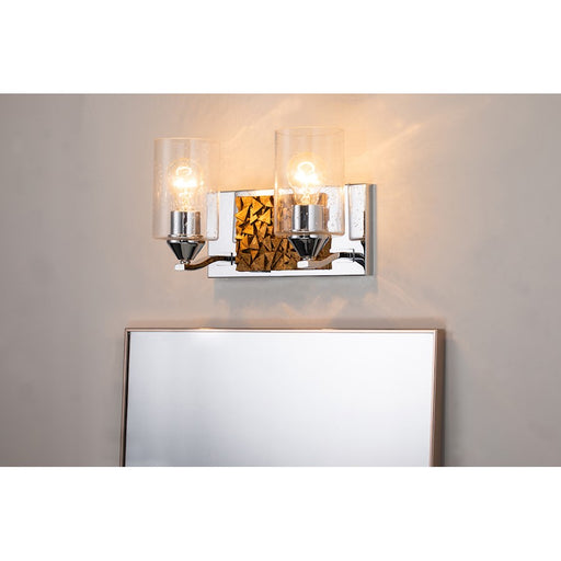 Lucas McKearn Bocage 2 Light Bath/Vanity, Polished Chrome/Gold