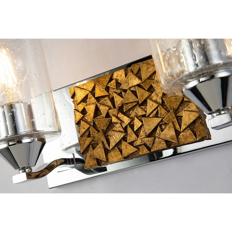 Lucas McKearn Bocage 2 Light Bath/Vanity, Polished Chrome/Gold