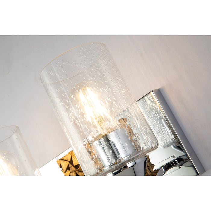 Lucas McKearn Bocage 2 Light Bath/Vanity, Polished Chrome/Gold