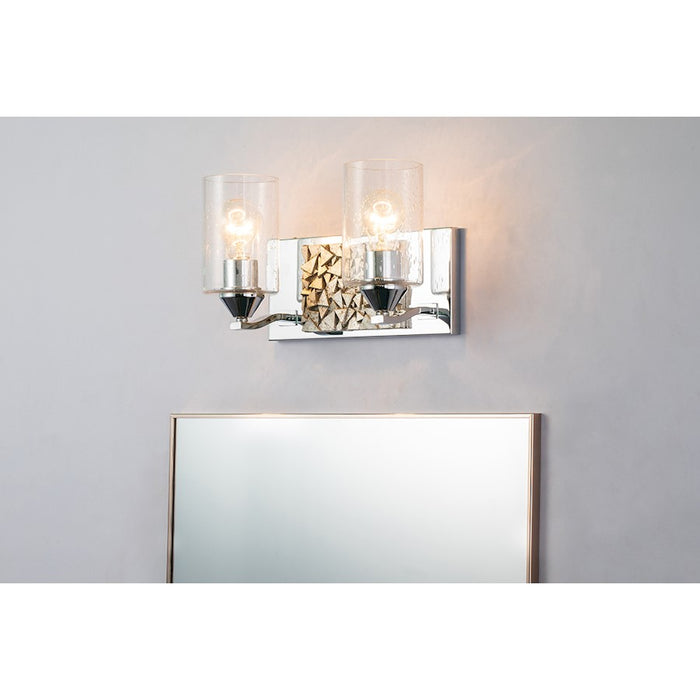 Lucas McKearn Bocage 2Lt Bath/Vanity, Polished Chrome/Silver