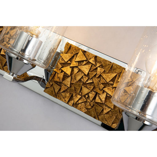 Lucas McKearn Bocage 3 Light Bath/Vanity, Polished Chrome/Gold