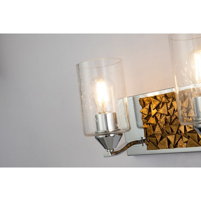 Lucas McKearn Bocage 3 Light Bath/Vanity, Polished Chrome/Gold