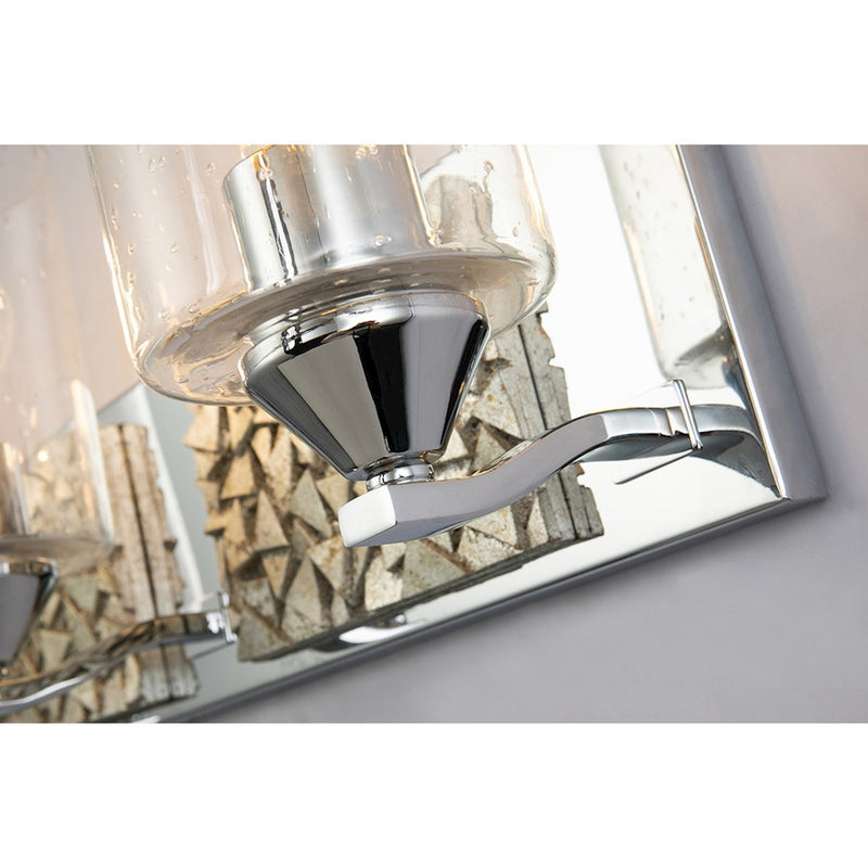 Lucas McKearn Bocage 3Lt Bath/Vanity, Polished Chrome/Silver