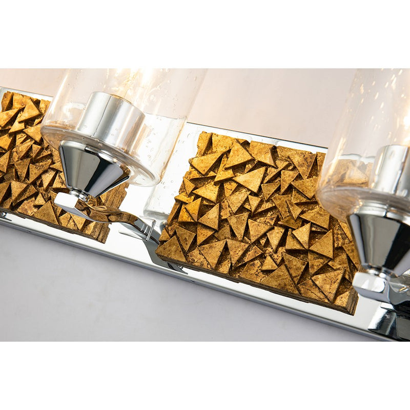 Lucas McKearn Bocage 4 Light Bath/Vanity, Polished Chrome/Gold