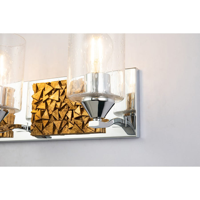 Lucas McKearn Bocage 4 Light Bath/Vanity, Polished Chrome/Gold
