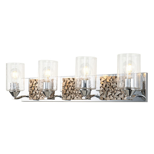 Lucas McKearn Bocage 4Lt Bath/Vanity, Polished Chrome/Silver - BB90586PC-4B1S