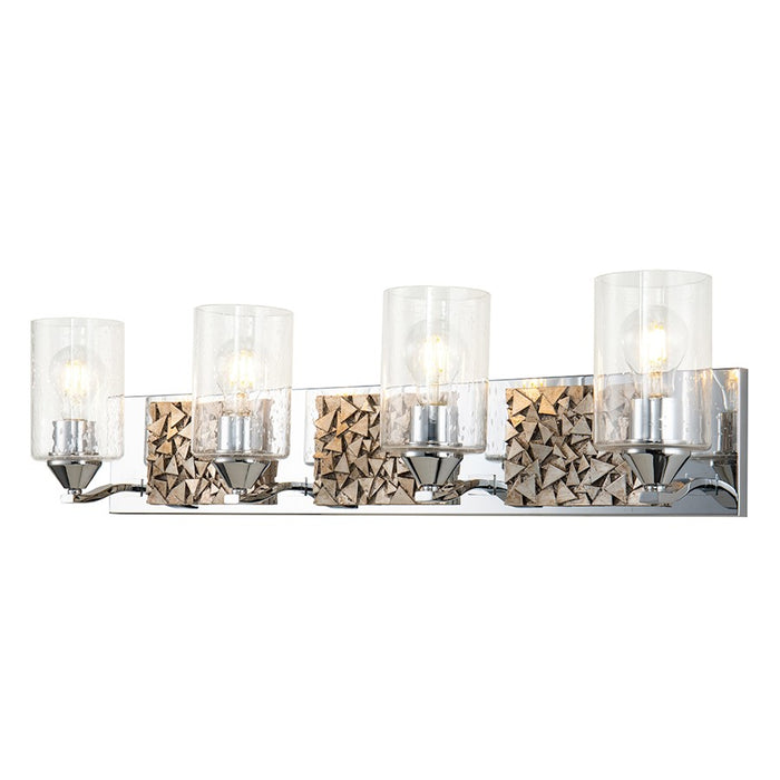 Lucas McKearn Bocage 4Lt Bath/Vanity, Polished Chrome/Silver - BB90586PC-4B1S